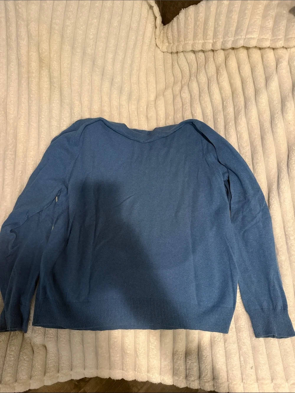 J. Crew Men's V-Neck Sweater in Sky Blue